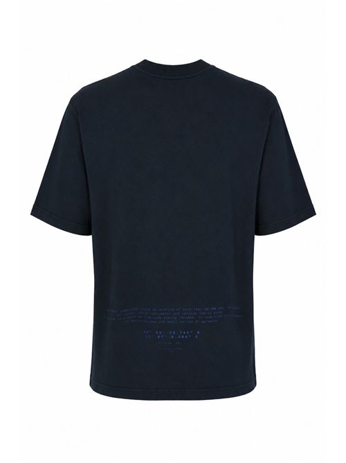 T-shirt 2100001 in cotone con stampa logo Navy blue STONE ISLAND | 2100001S0362V0020